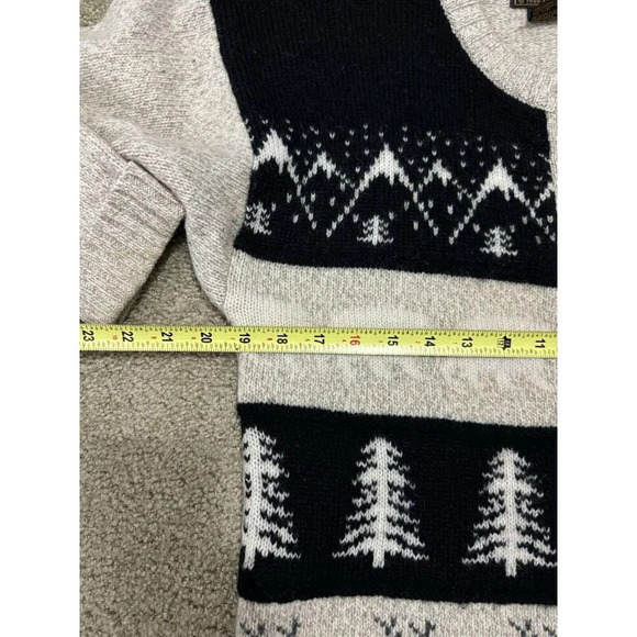 EDDIE BAUER Vintage Women Winter Cardigan Sweater Wool 80's USA Made MEDIUM READ - Picture 8 of 8